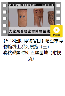 【5·18国际博物馆日】哈密市博物馆线上系列展览（三）—— 春秋战国时期 五堡墓地（附视频）